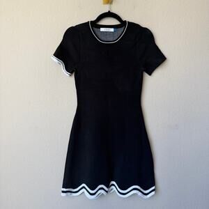 PH5 Black Wavy Hem Mini Dress Size M